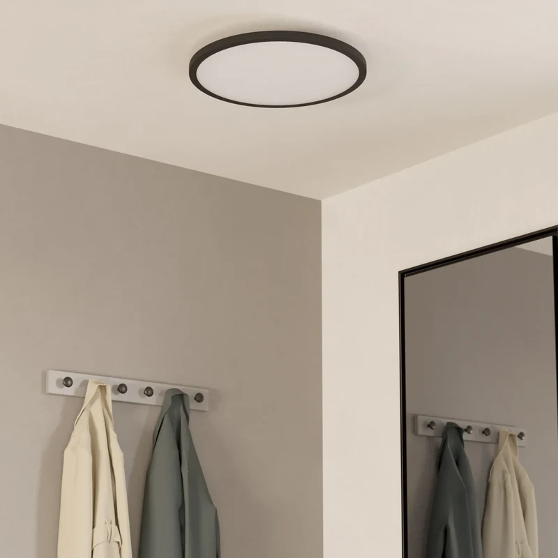 B-Ware EGLO Deckenlampe Deckenleuchte connect Sarsina Z schwarz Aluminium LED CCT 45 cm