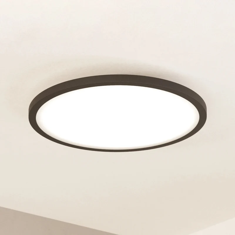 B-Ware EGLO Deckenlampe Deckenleuchte connect Sarsina Z schwarz Aluminium LED CCT 45 cm