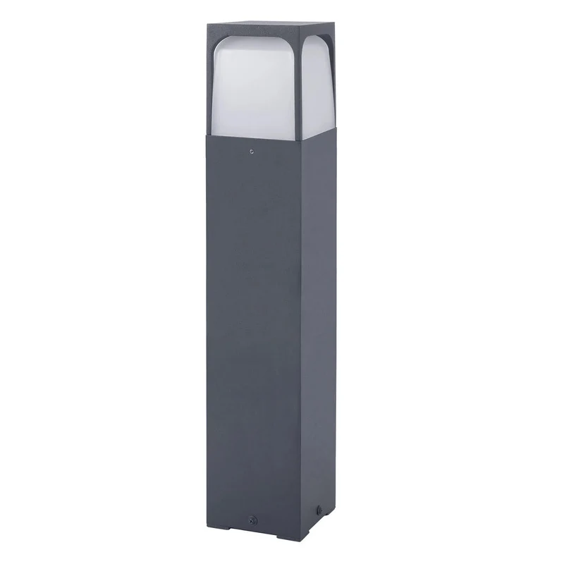 B-Ware Forlight Wegelampe Gartenleuchte Veta schwarz Aluminium Außenlampe 80 cm E27 LED