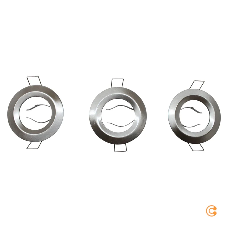 B-Ware Paulmann Einbauspot Deckenspot LED Nova Coin dimmbar stahl Aluminium 3er-Set