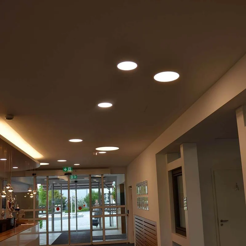 Indirektes Aufbau LED-Panel 300lm Ø 10,5cm Warmweiß
