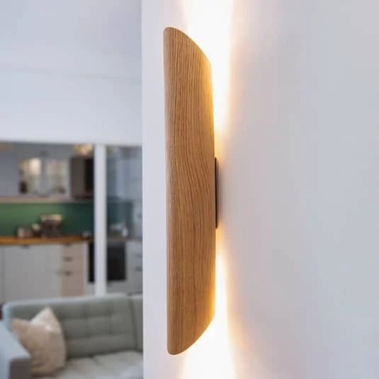 B-Ware Elobra LED-Wandleuchte Wandleuchte Leuchte Lampe Indoorlampe Colombia Eiche natu