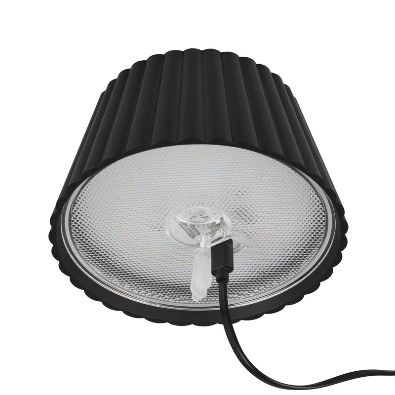 B-Ware Reality Leuchten LED-Tischlampe Akkuleuchte Suarez Metall H39cm schwarz