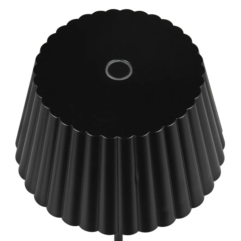 B-Ware Reality Leuchten LED-Tischlampe Akkuleuchte Suarez Metall H39cm schwarz
