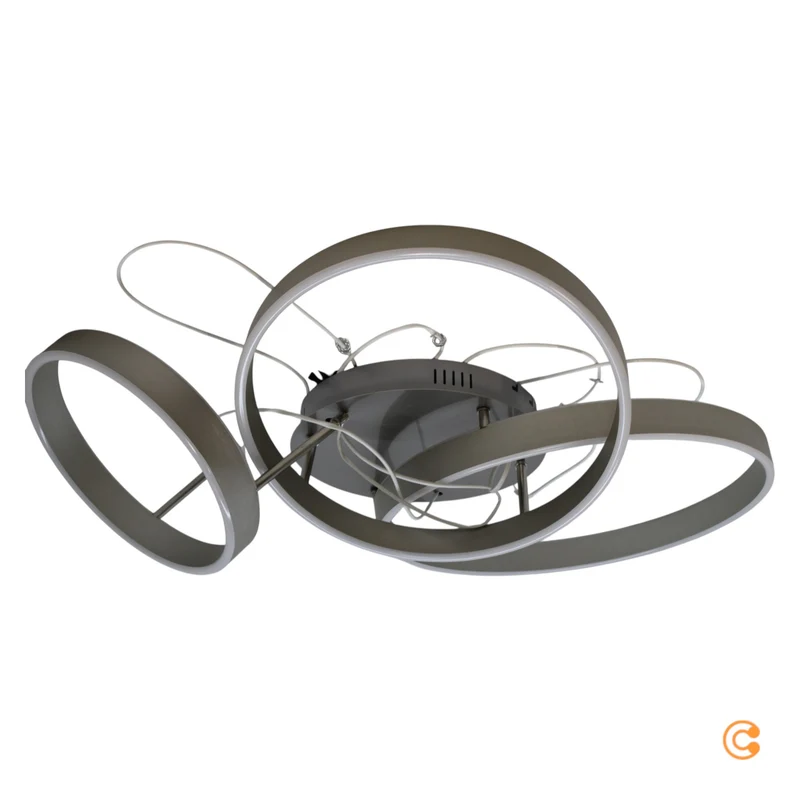 B-Ware Just Light LED-Deckenleuchte Leuchte LED 26 W Stahl Fernbedienung LILLUTI