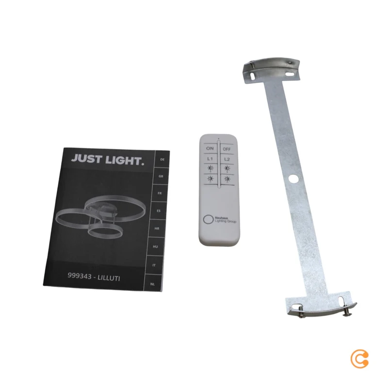 B-Ware Just Light LED-Deckenleuchte Leuchte LED 26 W Stahl Fernbedienung LILLUTI