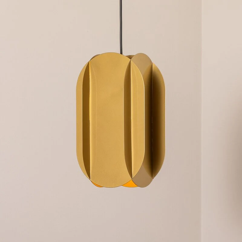 B-Ware Opviq Hängeleuchte Pendelleuchte Corner gold Metall Lampe Leuchte E27