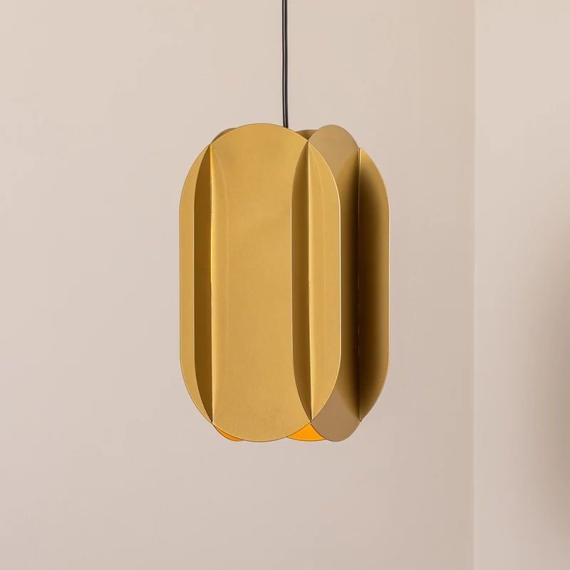B-Ware Opviq Hängeleuchte Pendelleuchte Corner gold Metall Lampe Leuchte E27