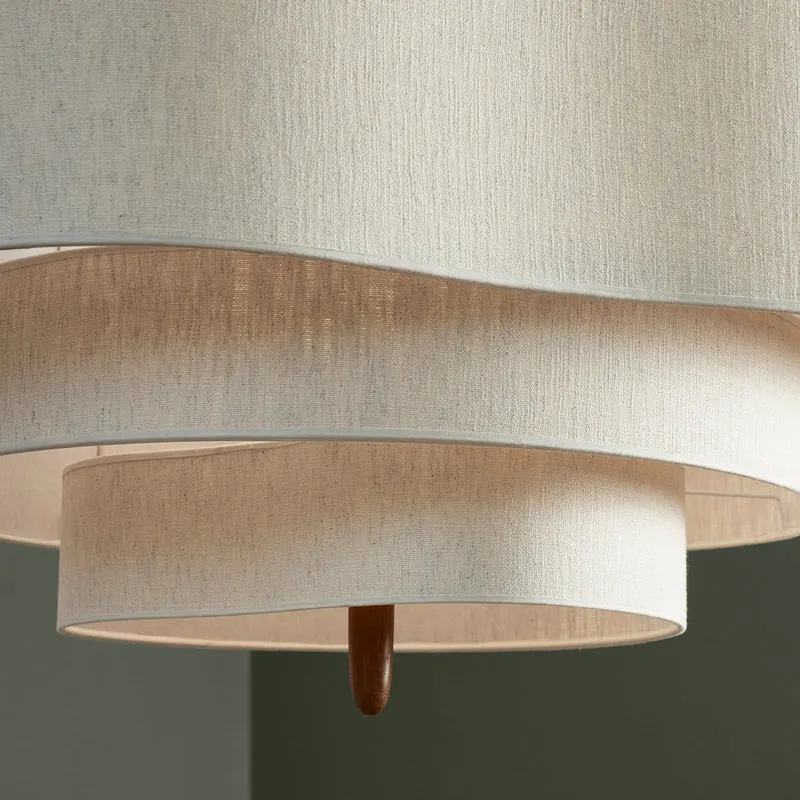 B-Ware MARKET SET Hängelampe Pendelleuchte Textil Pebble creme Leuchte Esszimmer