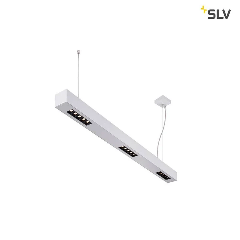 Q-Line LED Pendelleuchte 1m Silber 3000K