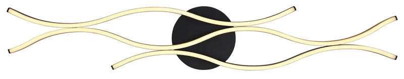 B-Ware Globo Deckenleuchte Deckenlampe GERONIMO LED schwarz Holz Wohnraum 108 x 18 cm