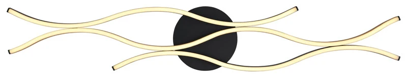 B-Ware Globo Deckenleuchte Deckenlampe GERONIMO LED schwarz Holz Wohnraum 108 x 18 cm
