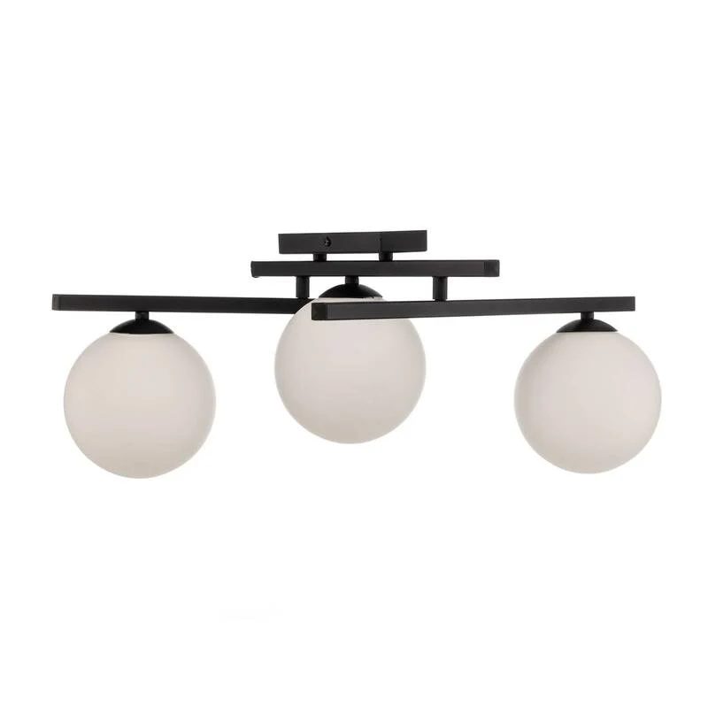 B-Ware Deckenlampe Smart Deckenleuchte Deckenlicht Leuchte Lampe schwarz opal 3-flammig
