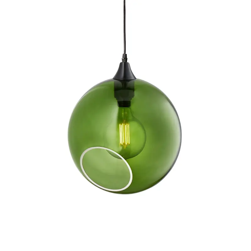 B-Ware DESIGN BY US Hängeleuchte Pendelleuchte Ballroom XL Glas grün mundgeblasen822
