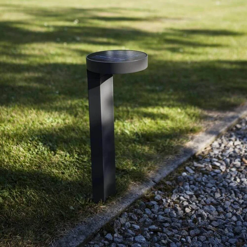 LED Solar-Pollerleuchte Diso IP44 Anthrazit