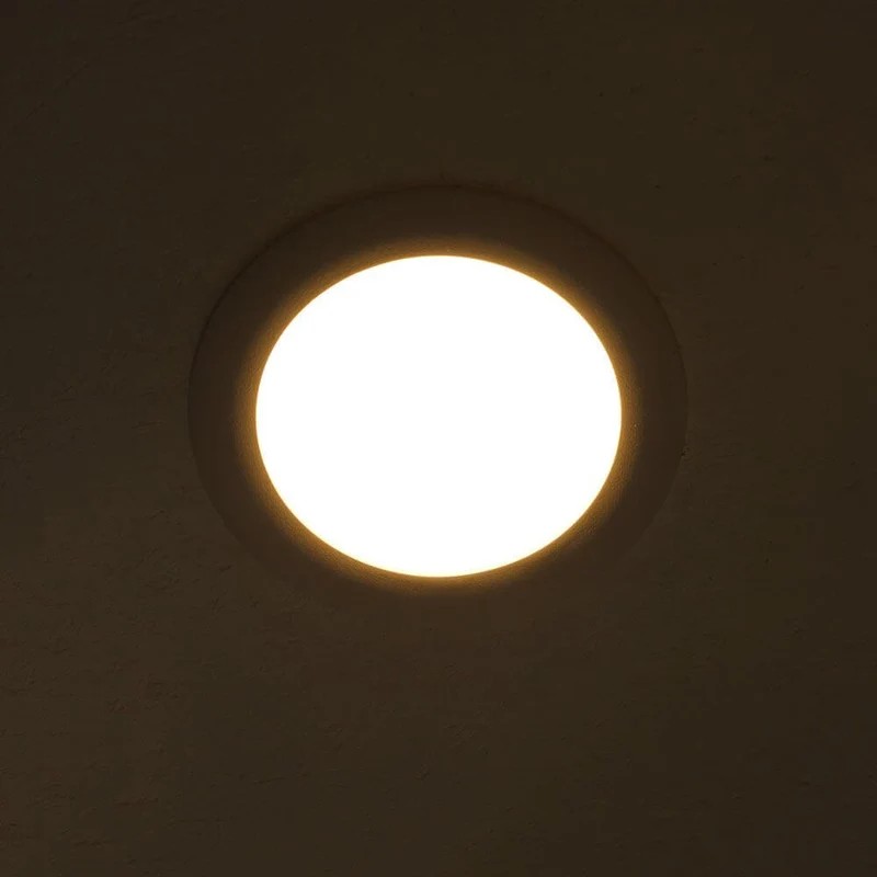 Indirektes Einbau LED-Panel 1030lm Dimmbar Ø 17,3cm Warm Weiß