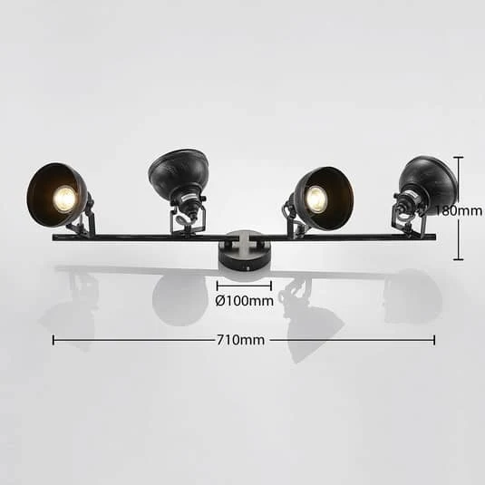 B-Ware Lindby Deckenstrahler Deckenlampe Lampe Leuchter Deckenlamper Lovro 4-flammig