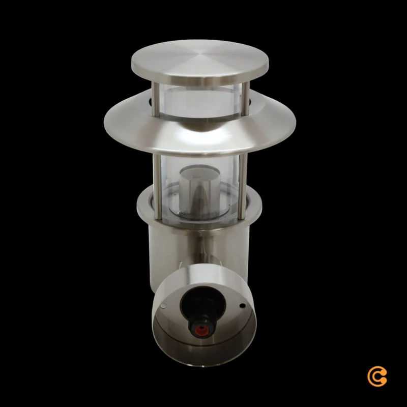 B-Ware Außenwandleuchte Wandlampe Leuchte Ludovica Edelstahl Glas Silber E27 LED IP54
