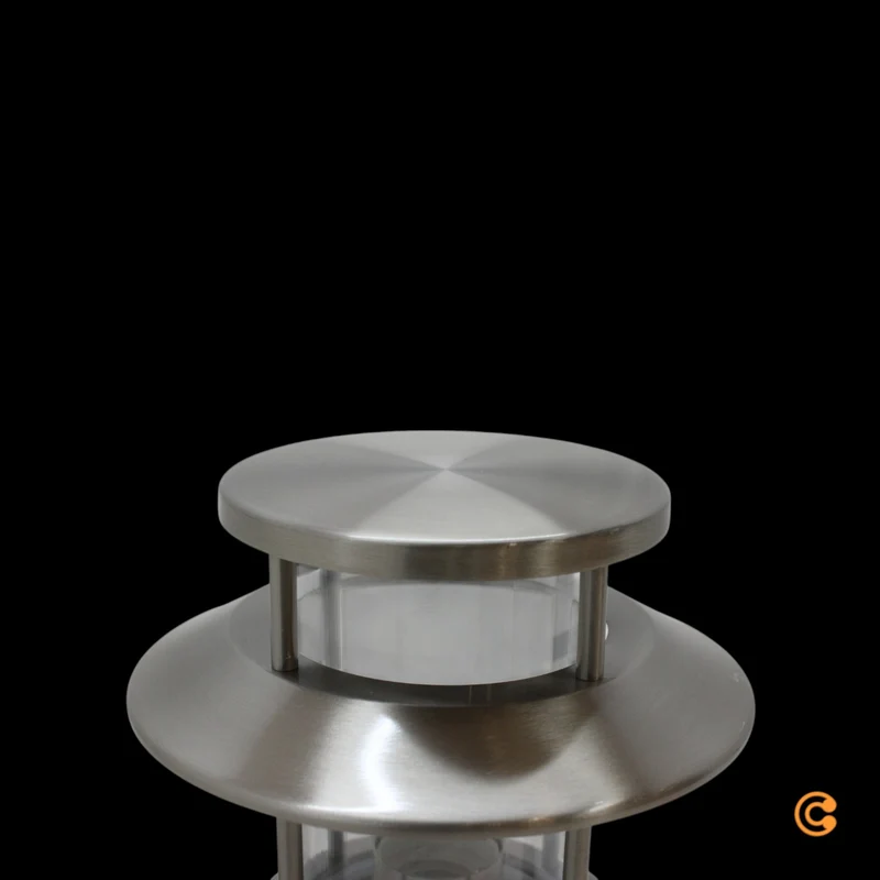B-Ware Außenwandleuchte Wandlampe Leuchte Ludovica Edelstahl Glas Silber E27 LED IP54