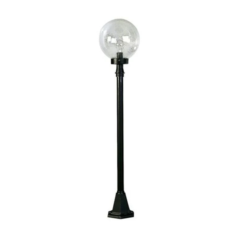 B-Ware Albert Leuchten Wegeleuchte Gartenlampe schwarz Blasenglas Aluminium Lampe Spot