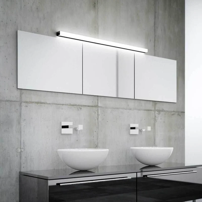 LED Spiegellampe Lado 90cm 1560lm Chrom Warmweiß