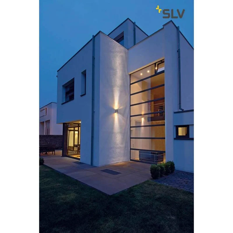 Rox Wall Out Up & Down QPAR11 Outdoor Wandleuchte Alu-Gebürstet IP44