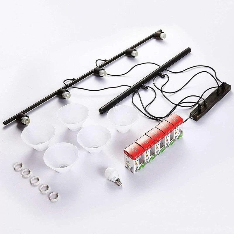 B-Ware Lampenwelt LED-Hängeleuchte Hängeleuchte Lampe Eleasa easydim 5-f. schwarz Leuch