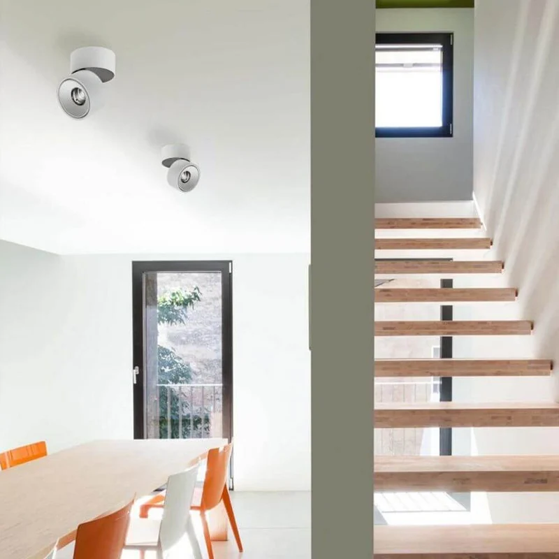 LED Aufbauspot Simple 1320lm Weiß, Schwarz