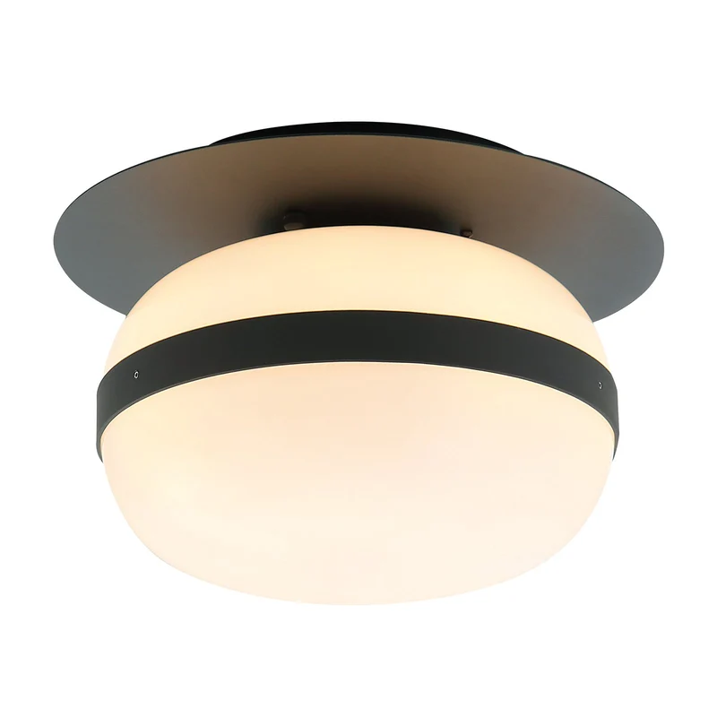 B-Ware Viokef Deckenlampe Pendelleuchte Palma Glas Schirm Aluminium weiß schwarz