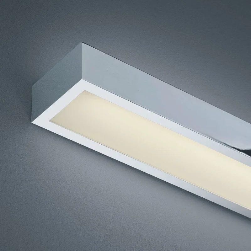 LED Wandlampe Theia Lichtboard 60cm IP44 Chrom, Glas