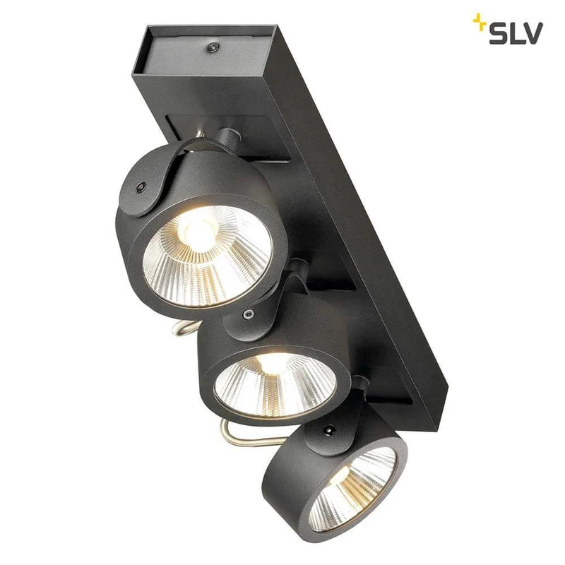 Kalu LED 3 Wand- & Deckenleuchte Schwarz 3000K