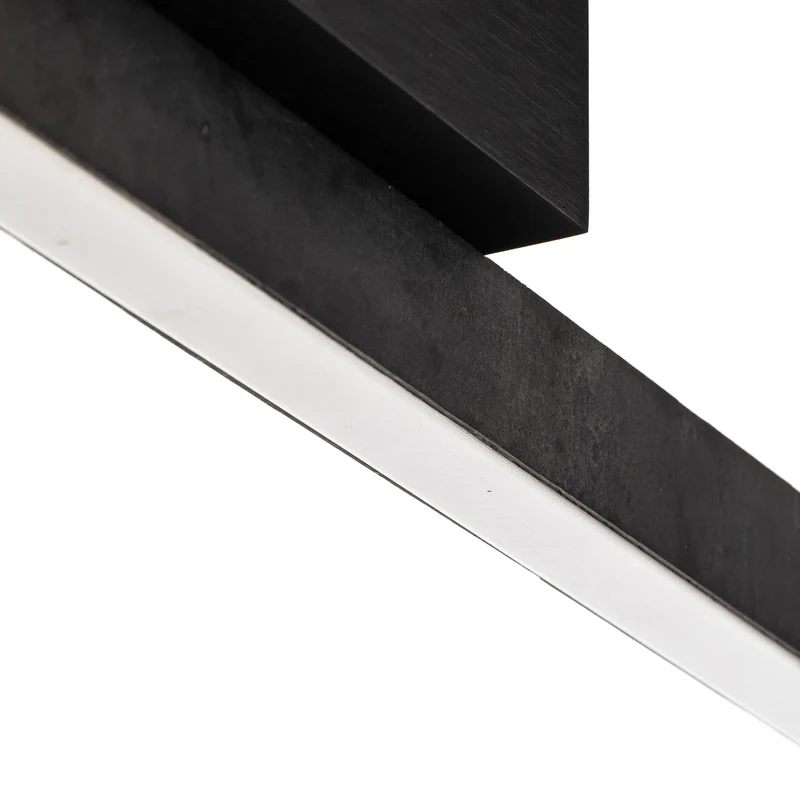 B-Ware Quitani LED-Deckenleuchte Lampe Zino Schiefer Leuchte grau dimmbar Aluminium 5