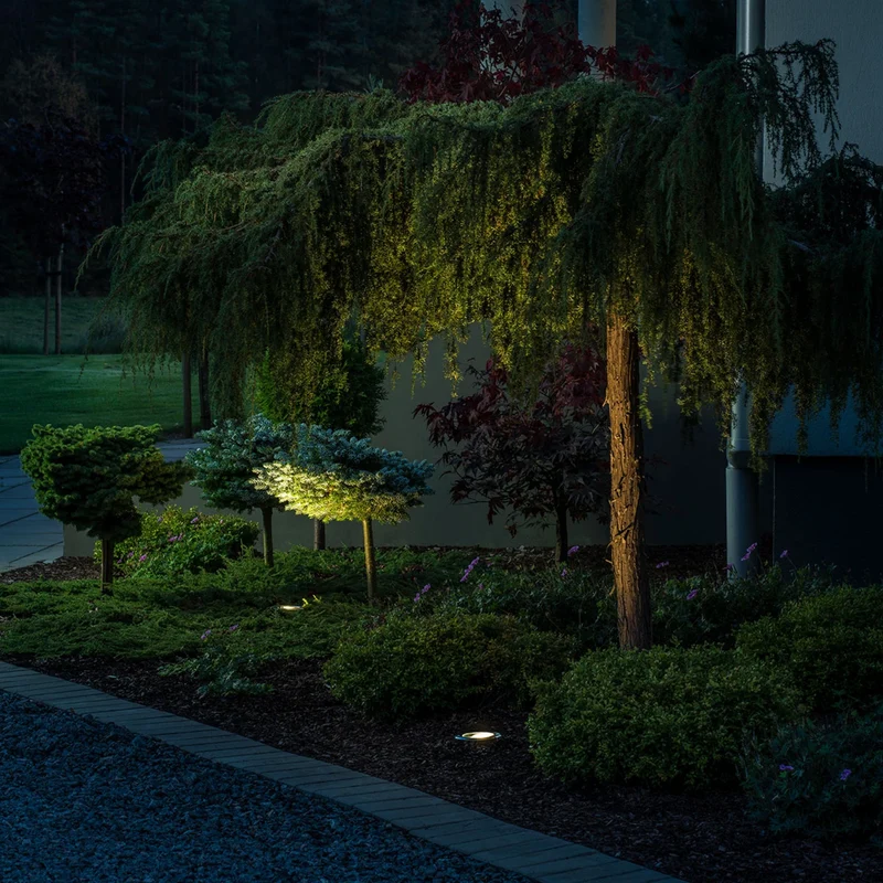 B-Ware Konstsmide LED-Bodeneinbaustrahler Einbaulampe Ground Spot Alu handgefertigt