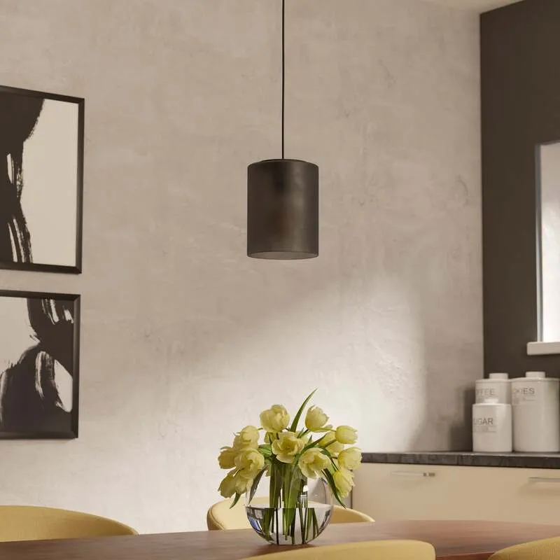 B-Ware eglo Pendelleuchte Hängelampe Glas rauchgrau transparent Colomera Leuchte Licht