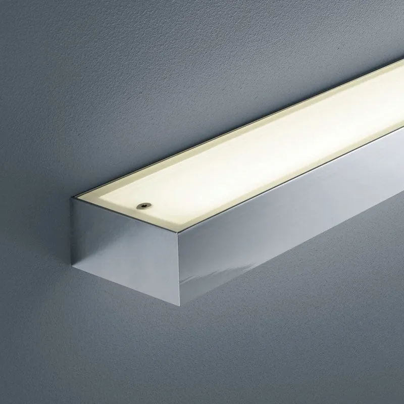 LED Spiegellampe Theia Lichtboard 30cm IP44 Chrom, Glas