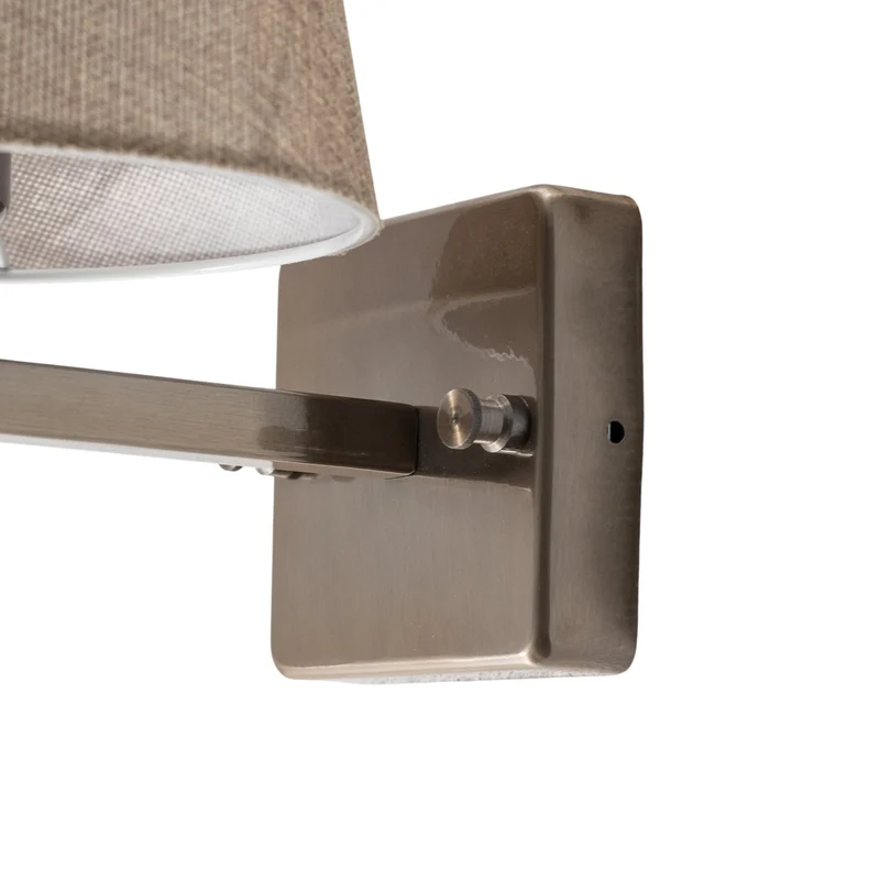 B-Ware Profil Wandleuchte Wandlampe gold creme Metall Textil Höhe 30 cm Wohnzimmer Flur