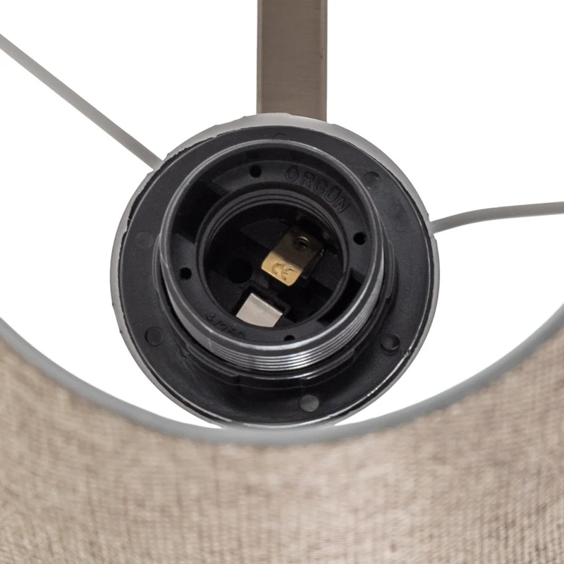 B-Ware Profil Wandleuchte Wandlampe gold creme Metall Textil Höhe 30 cm Wohnzimmer Flur