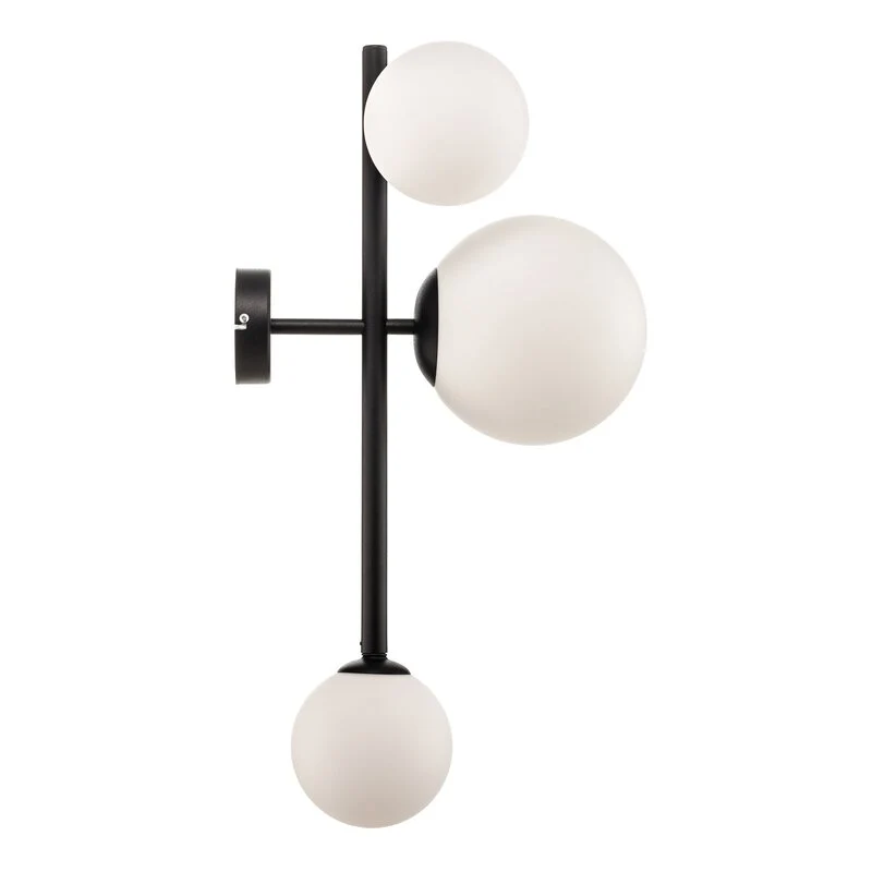 B-Ware Euluna Wandleuchte Dione Wandlampe Lampe Leuchte Wohnzimmer 3 flammig schwarz