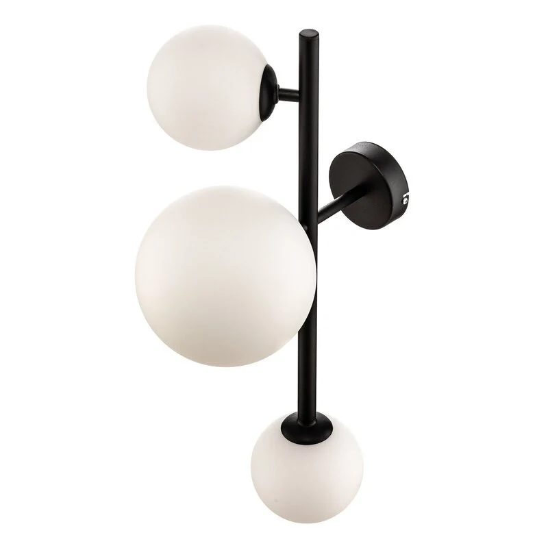 B-Ware Euluna Wandleuchte Dione Wandlampe Lampe Leuchte Wohnzimmer 3 flammig schwarz