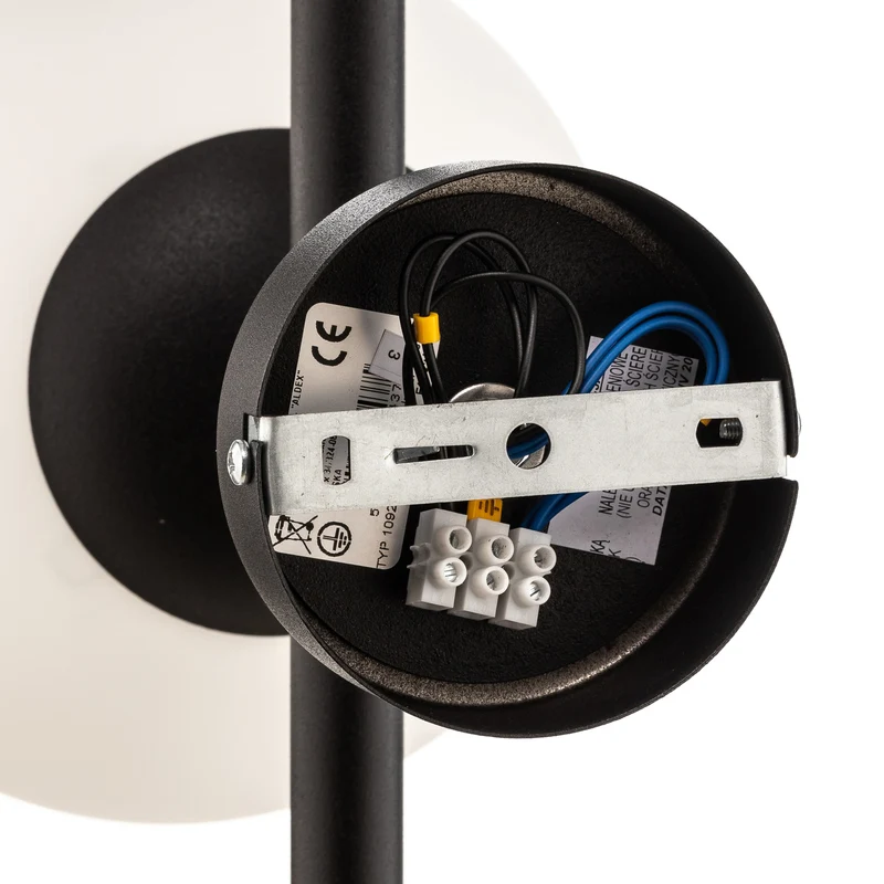 B-Ware Euluna Wandleuchte Dione Wandlampe Lampe Leuchte Wohnzimmer 3 flammig schwarz