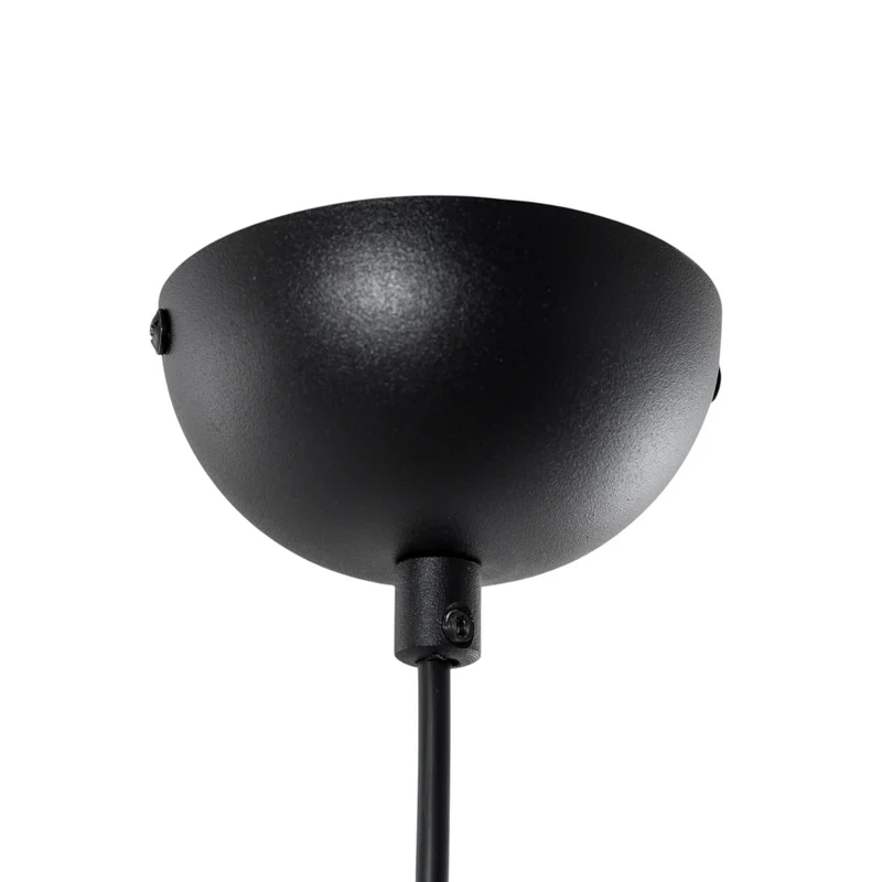B-Ware Opviq Fellini Hängelampe Pendelleuchte MR-785 Lampe 1-flammig Ø 25cm schwarz