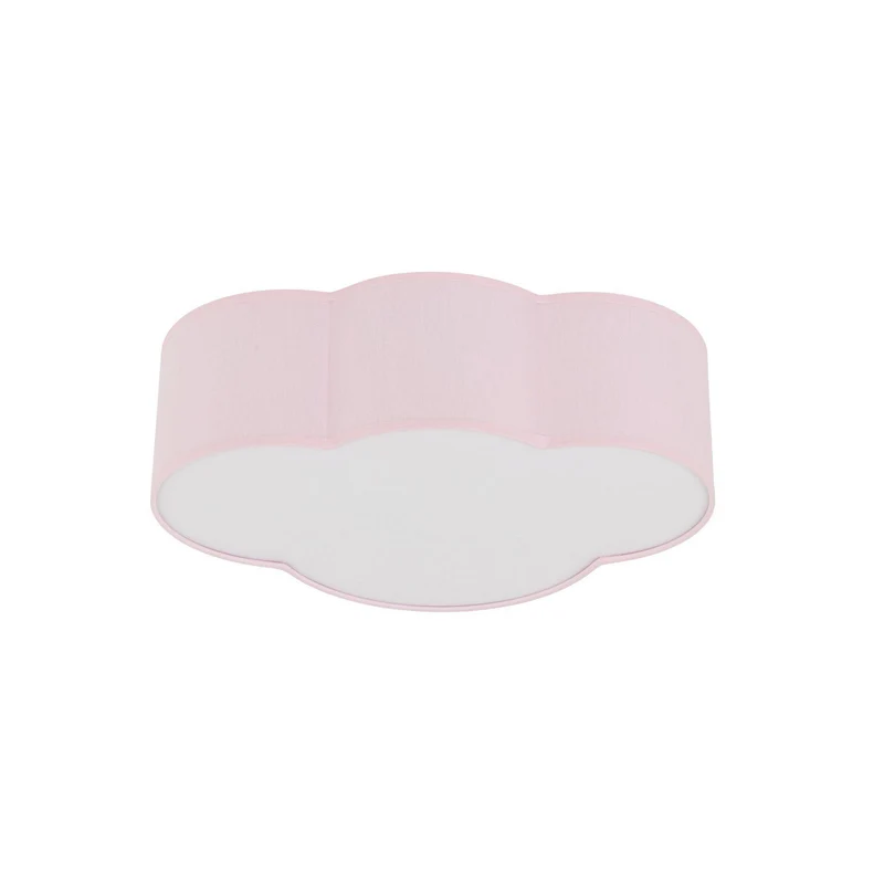 B-Ware TK Lighting Deckenleuchte Cloud, rosa, 43 cm lang, Textil, Wolke, E27
