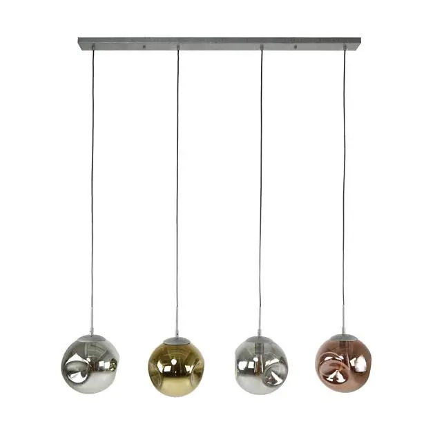 B-Ware Ecolumeo Bologna Pendelleuchte Pendellampe Hängeleuchte E27 LED Glas 130 cm