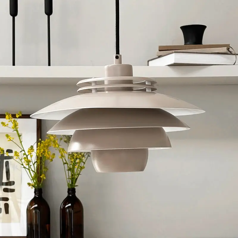 B-Ware Dyberg Larsen Hängelampe Pendelleuchte Ejka Mini Deckenlampe Ø30cm Metall beige