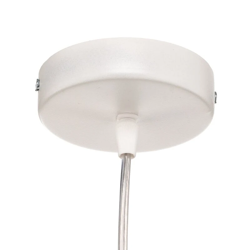 B-Ware Hängeleuchte Pendelleuchte Vivien blau/silber Velours Deckenlampe Kunststoff