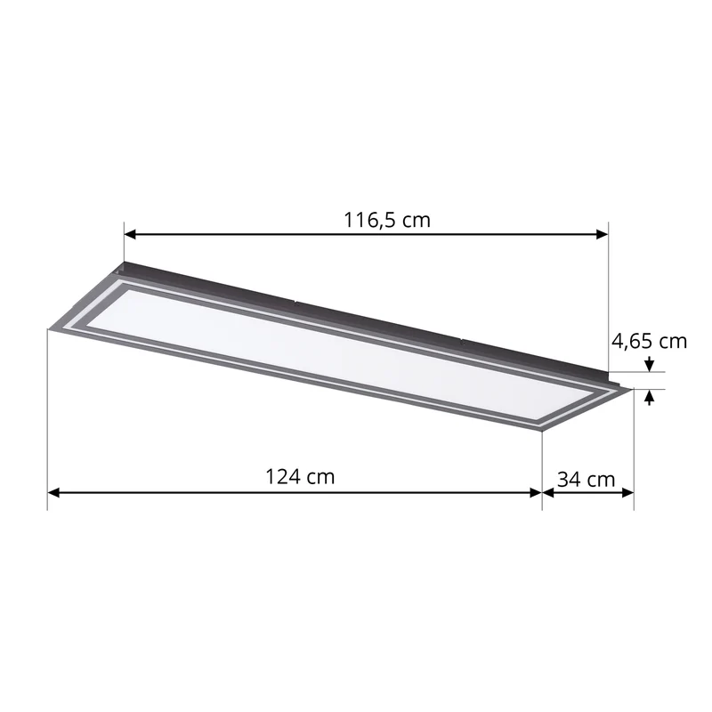 B-Ware Lucande Leicy LED-Deckenleuchte Deckenlampe Leuchte Lampe Deckenlicht Licht