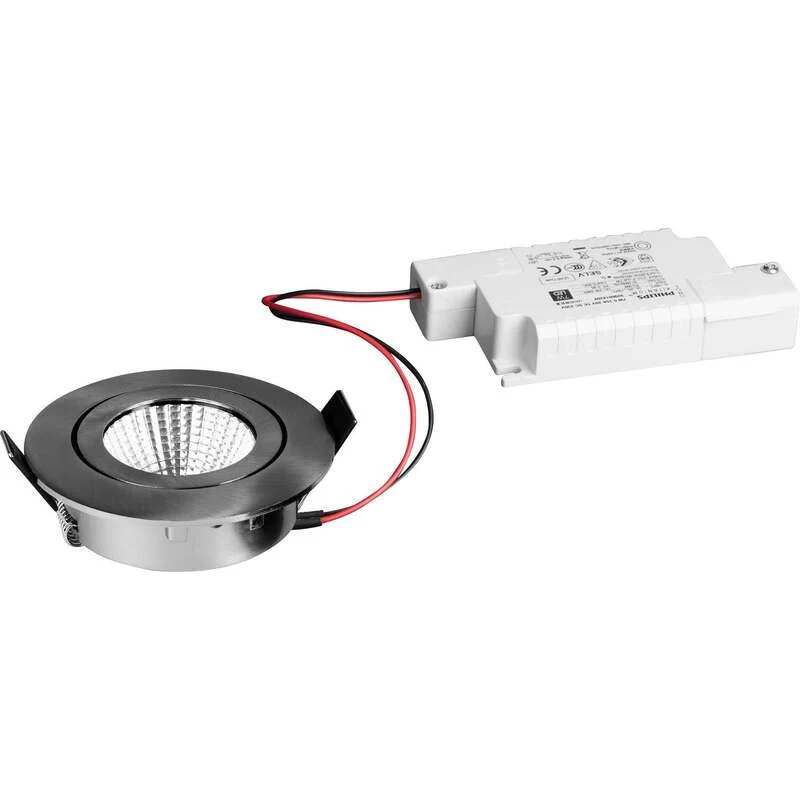 B-Ware Brumberg Einbaustrahler Set Deckenspot LED Leuchte dimmbar Nickel Schnellmont546