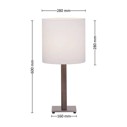 B-Ware Lucande Elif Tischlampe Tischlampe Bürolampe Leuchte Lampe weiß eckig dunkel
