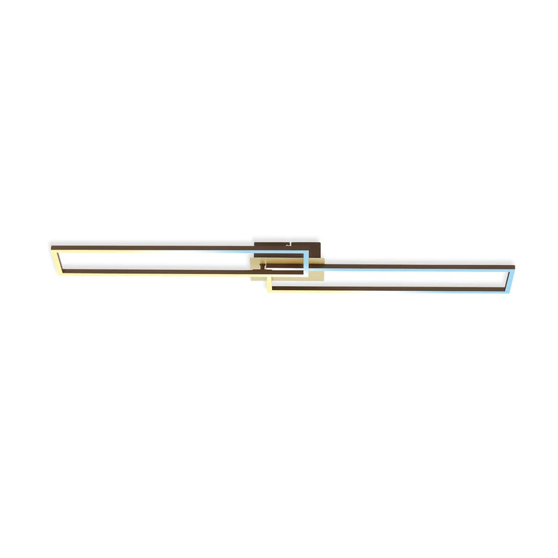 B-Ware Briloner Deckenleuchte Deckenlampe LED Frame Gold Fernbedienung dimmbar