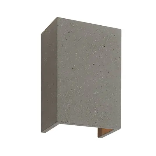 B-Ware Lindby Albin LED-Wandleuchte Betonlampe Wandleuchte Wandlicht Deko-Flurleuchte G